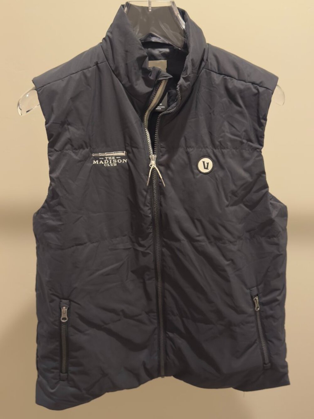 NOMI The Madison Club Black Quilted Full Zip Vest Size L